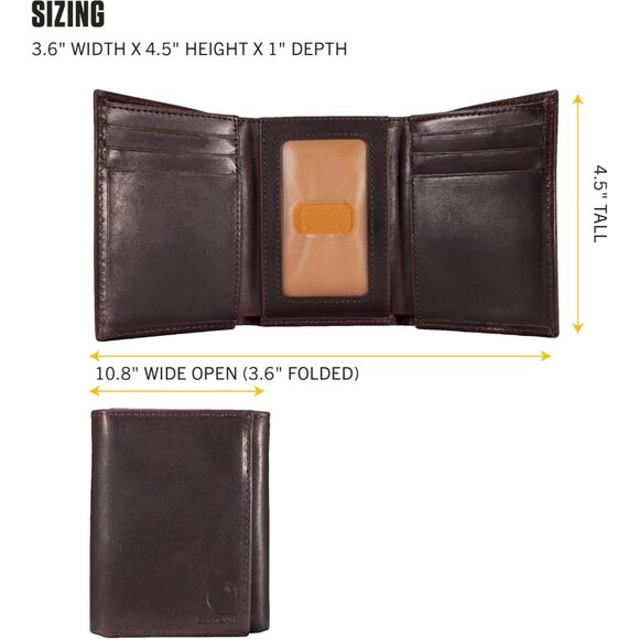 Men Durable Oil Tan Leather Wallet Available in Multiple Styles for everyday Use - Picture 7 of 8